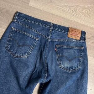 Vintage 2000 Levi's 501‎ Faded Blue Denim Mid Wash Jeans